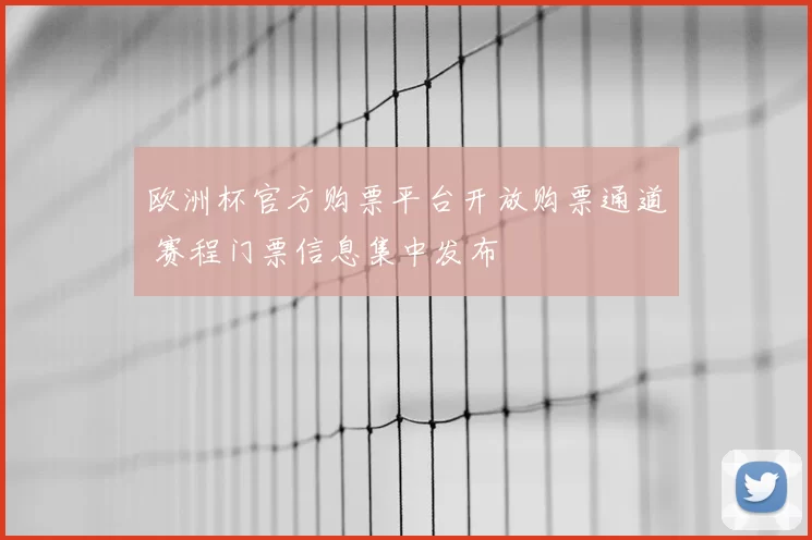欧洲杯官方购票平台开放购票通道 赛程门票信息集中发布